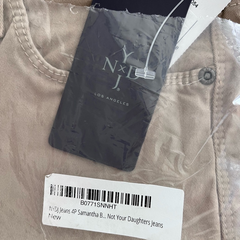 NWT NEW NYDJ Women's Samantha Slim Jeans Hayseed Skinny Stretch Beige Women’s - Picture 8 of 8